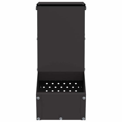 Kaninchenfütterer Schwarz 12,5 x 26 x 28,5 cm