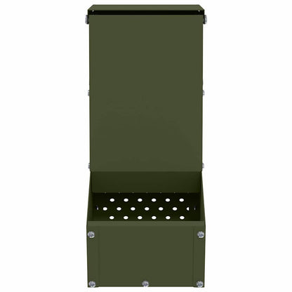 Kaninchenfütterer Olive Grün 12,5 x 26 x 28,5 cm