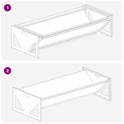 Futtertröge für Nutztiere Silber 108 x 50 x 28 cm