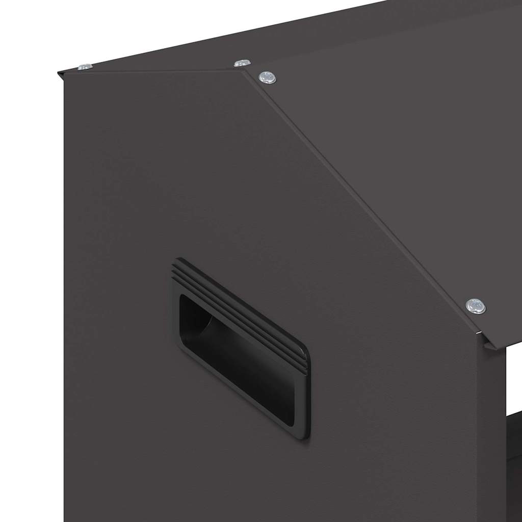 Futtertröge für Nutztiere Schwarz 79 x 35 x 62 cm