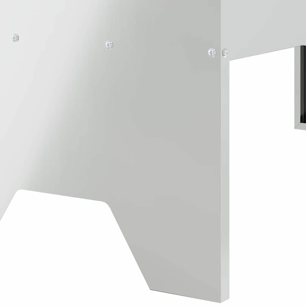 Futtertröge für Nutztiere Silber 79 x 35 x 62 cm