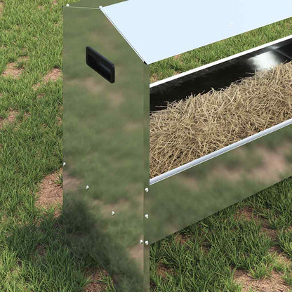 Futtertröge für Nutztiere Silber 79 x 35 x 62 cm