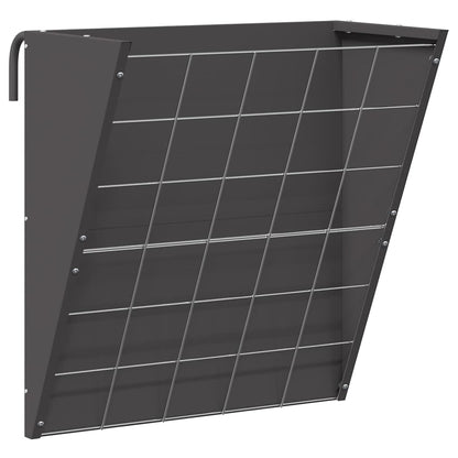 Hängender Heufutterspender Schwarz 61 x 33 x 66 cm