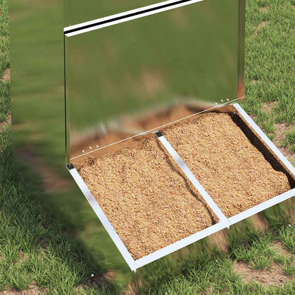 Schweinfutterspender Silber 55 x 51 x 91,5 cm Verzinkter Stahl