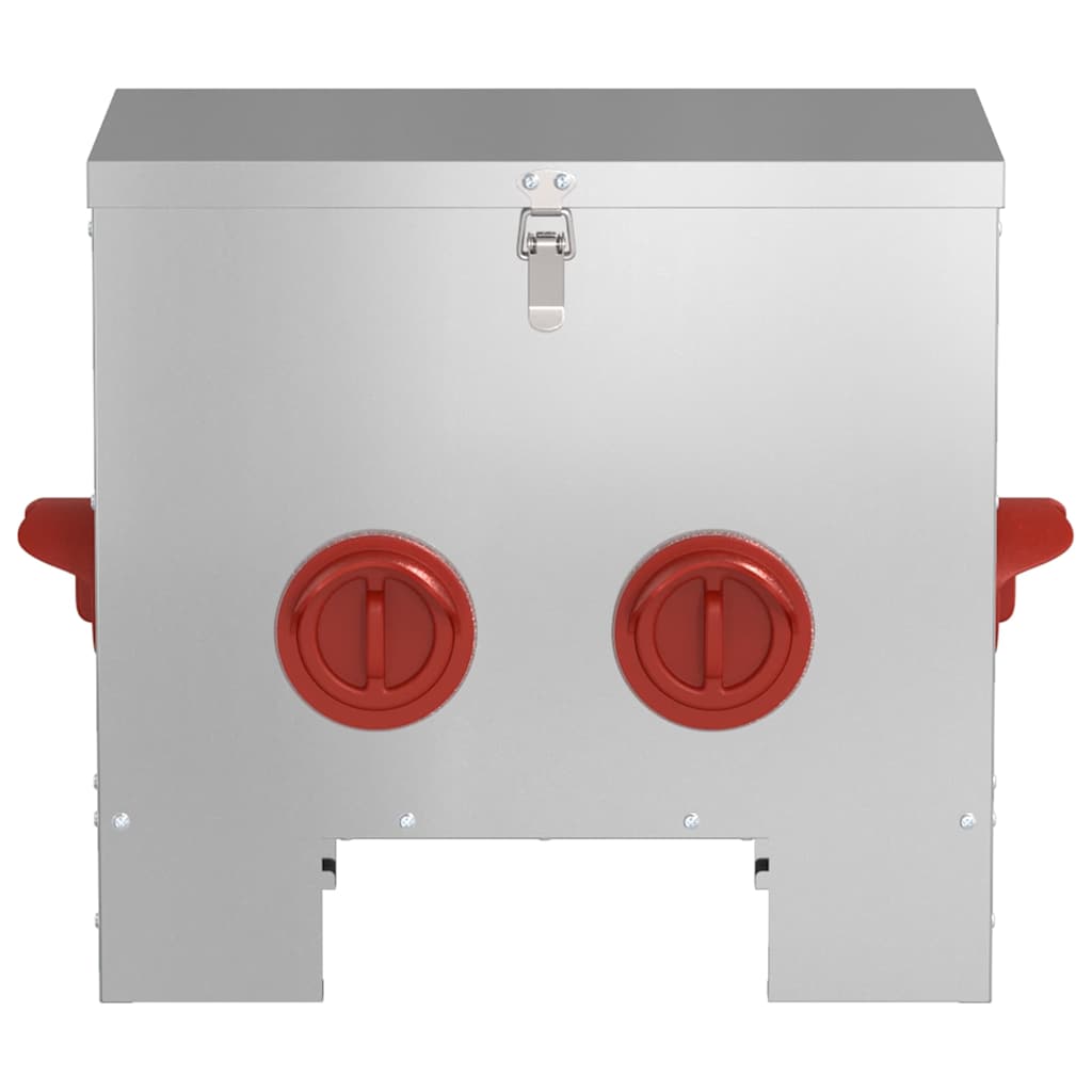 Hühnerfütterer Silber 40,5 x 25 x 38 cm Verzinkter Stahl