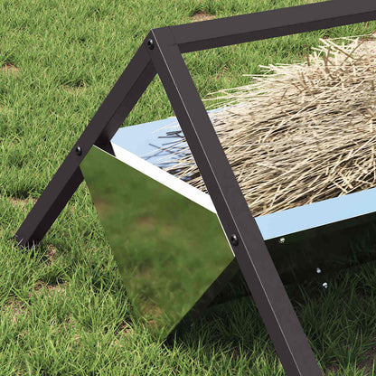 Futtertröge für Nutztiere Silber 111 x 76 x 38 cm