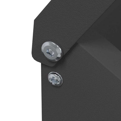 Hühnerfütterer Schwarz 21 x 16 x 33 cm Kaltgewalzter Stahl