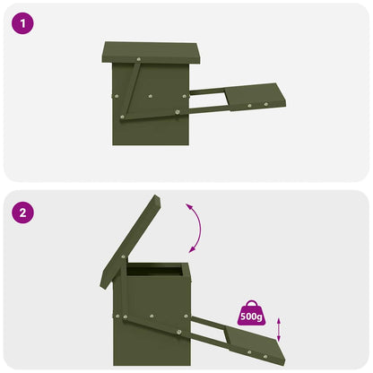 Hühnertretfeeder Olive Grün 48,5 x 39,5 x 19 cm