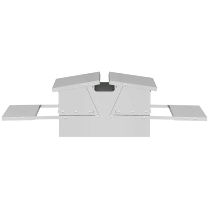 Hühnertretfeeder Silber 75 x 53 x 20,5 cm Verzinkter Stahl