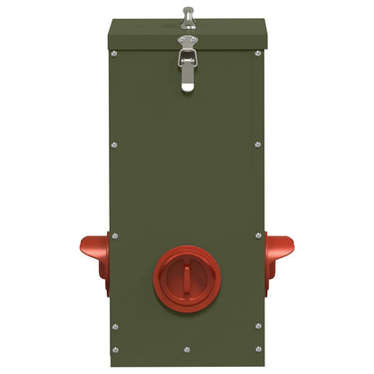 Hühnerfütterer Olive Grün 32,5 x 20,5 x 43 cm