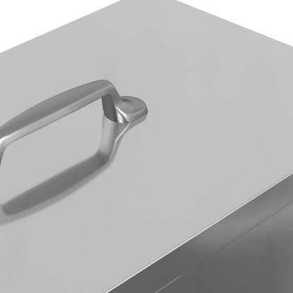 Hühnerfütterer Silber 35 x 30,5 x 43,5 cm Verzinkter Stahl