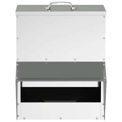 Hühnerfütterer Silber 35 x 30,5 x 43,5 cm Verzinkter Stahl