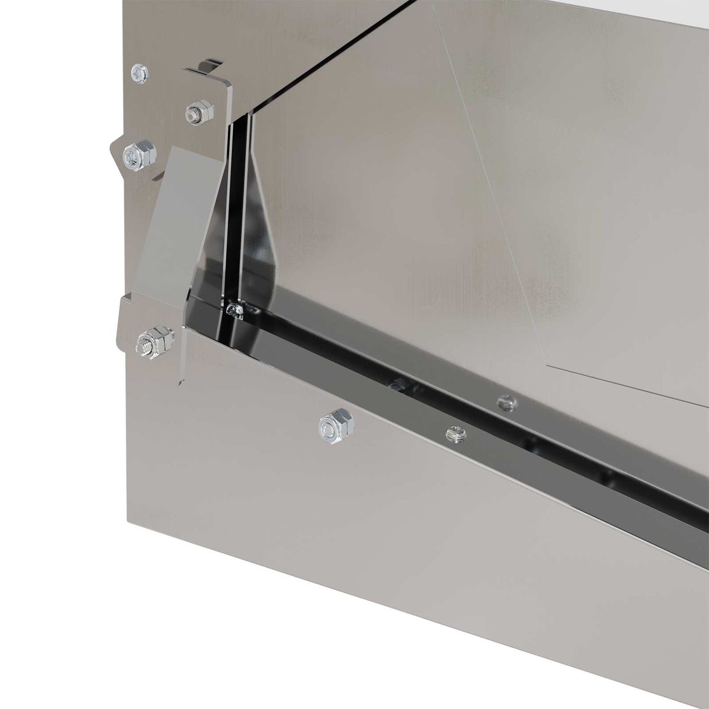 Hühnertretfeeder Silber 50 x 40 x 29 cm Verzinkter Stahl