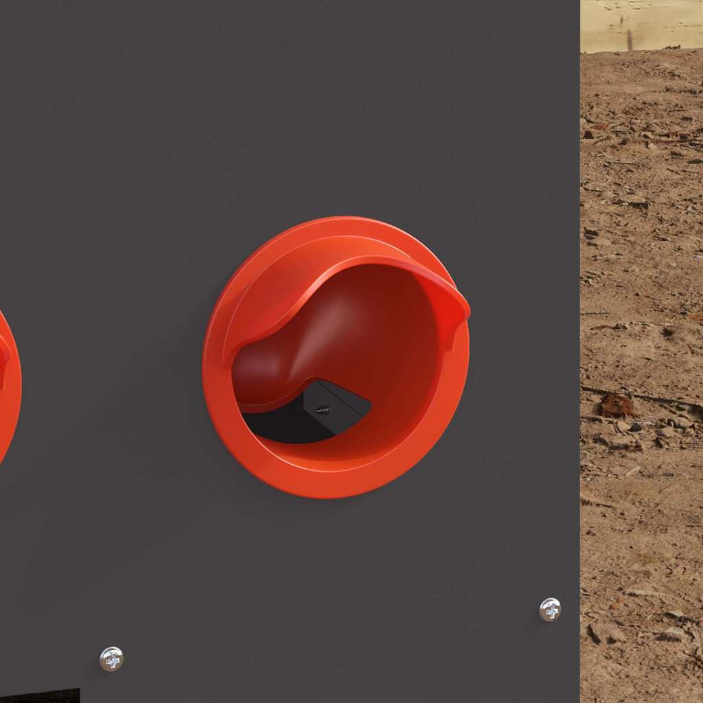 Hühnerfütterer 2 pcs Schwarz 60,5 x 29 x 51 cm