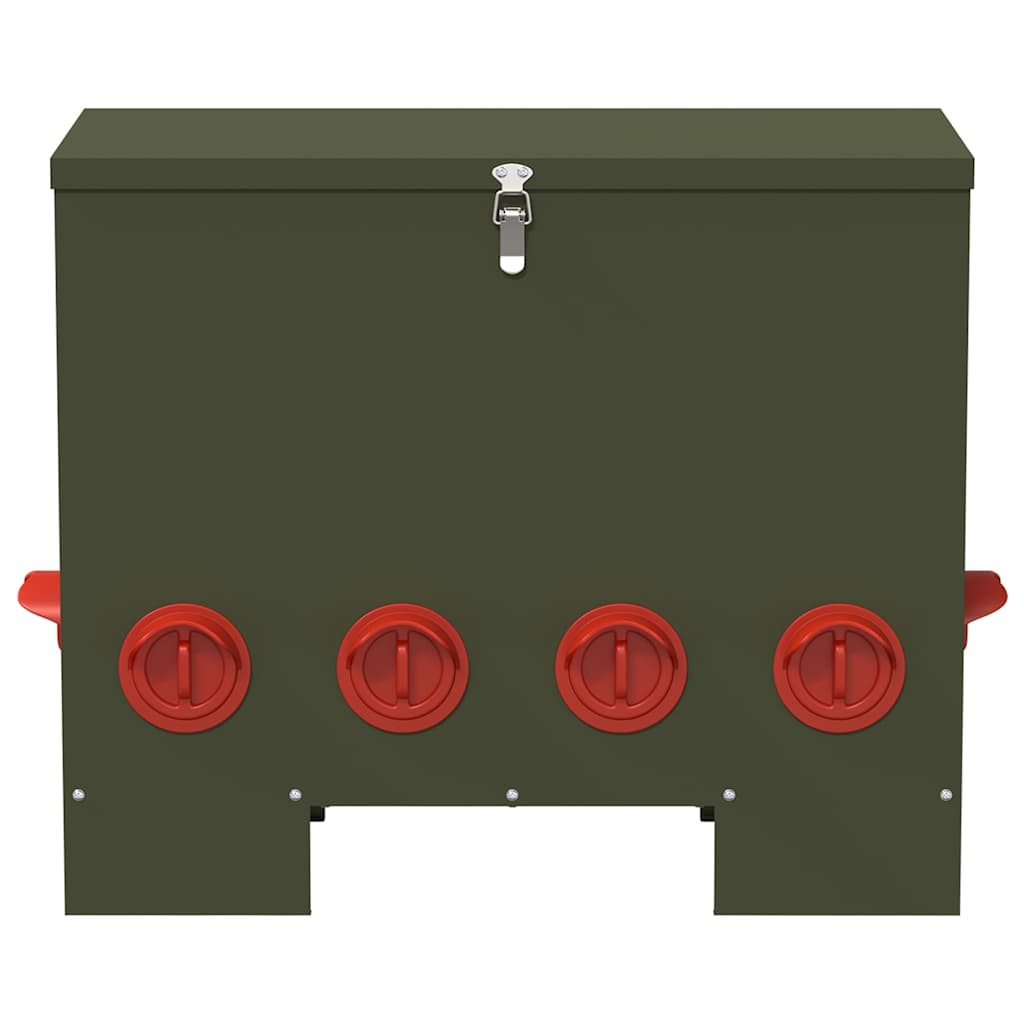 Hühnerfütterer 2 pcs Olive Grün 60,5 x 29 x 51 cm