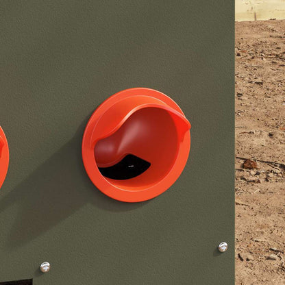 Hühnerfütterer 2 pcs Olive Grün 60,5 x 29 x 51 cm