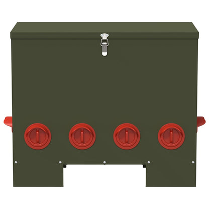 Hühnerfütterer 2 pcs Olive Grün 60,5 x 29 x 51 cm