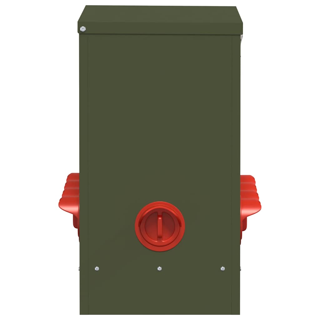 Hühnerfütterer 2 pcs Olive Grün 60,5 x 29 x 51 cm