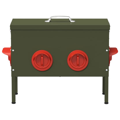 Hühnerfütterer 2 pcs Olive Grün 41,5 x 20,5 x 33 cm