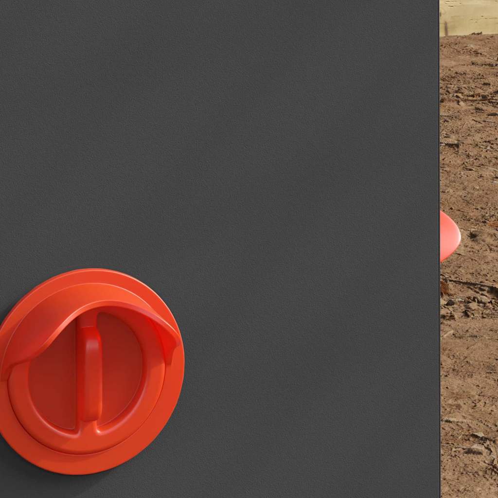 Hühnerfütterer 2 pcs Schwarz 32,5 x 20,5 x 43 cm