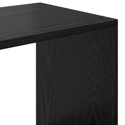 vidaXL Bücherregal Schwarz Eichen-Optik 137,5 x 29 x 137,5 cm