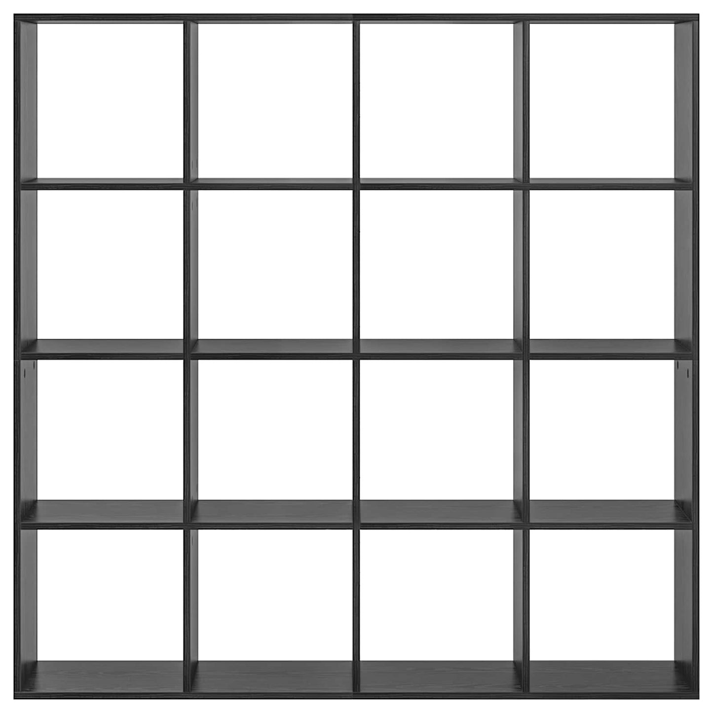 vidaXL Bücherregal Schwarz Eichen-Optik 137,5 x 29 x 137,5 cm