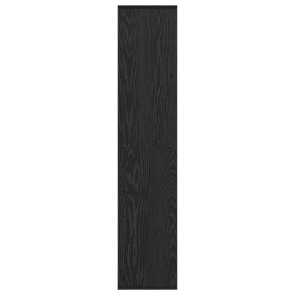 vidaXL Bücherregal Schwarz Eichen-Optik 137,5 x 29 x 137,5 cm