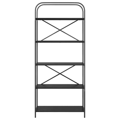 vidaXL Bibliothèque aspect chêne noir 80 x 30 x 183 cm Bois d'ingénierie