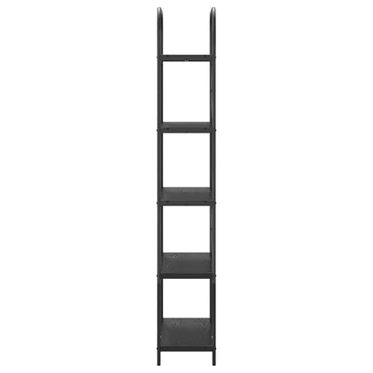 vidaXL Bibliothèque aspect chêne noir 80 x 30 x 183 cm Bois d'ingénierie