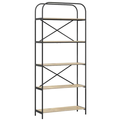 vidaXL Bücherregal Sonoma-Eiche 80 x 30 x 183 cm Holzwerkstoff