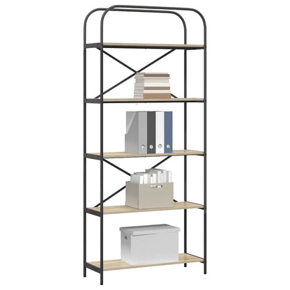 vidaXL Bücherregal Sonoma-Eiche 80 x 30 x 183 cm Holzwerkstoff