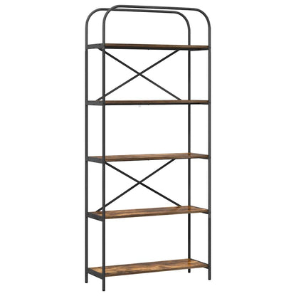 Bücherregal Geräucherte Eiche 80 x 30 x 183 cm Holzwerkstoff