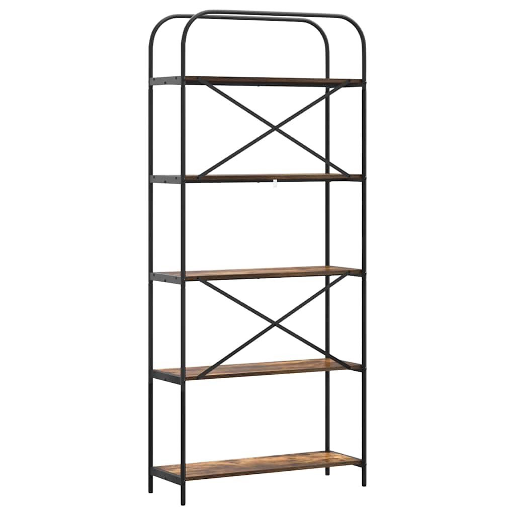 Bücherregal Geräucherte Eiche 80 x 30 x 183 cm Holzwerkstoff