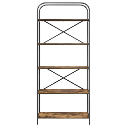 Bücherregal Geräucherte Eiche 80 x 30 x 183 cm Holzwerkstoff