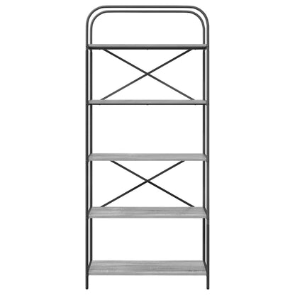 Bücherregal Graues Sonoma 80 x 30 x 183 cm Holzwerkstoff