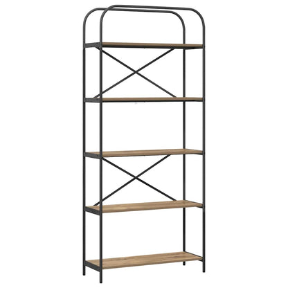 vidaXL Bücherregal Artisan-Eiche 80 x 30 x 183 cm Holzwerkstoff