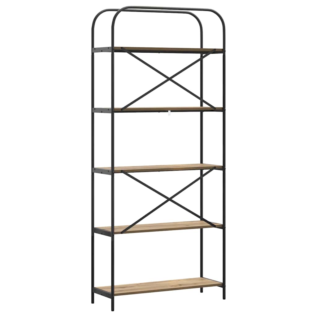 vidaXL Bücherregal Artisan-Eiche 80 x 30 x 183 cm Holzwerkstoff