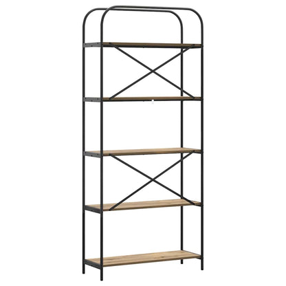 vidaXL Bücherregal Artisan-Eiche 80 x 30 x 183 cm Holzwerkstoff