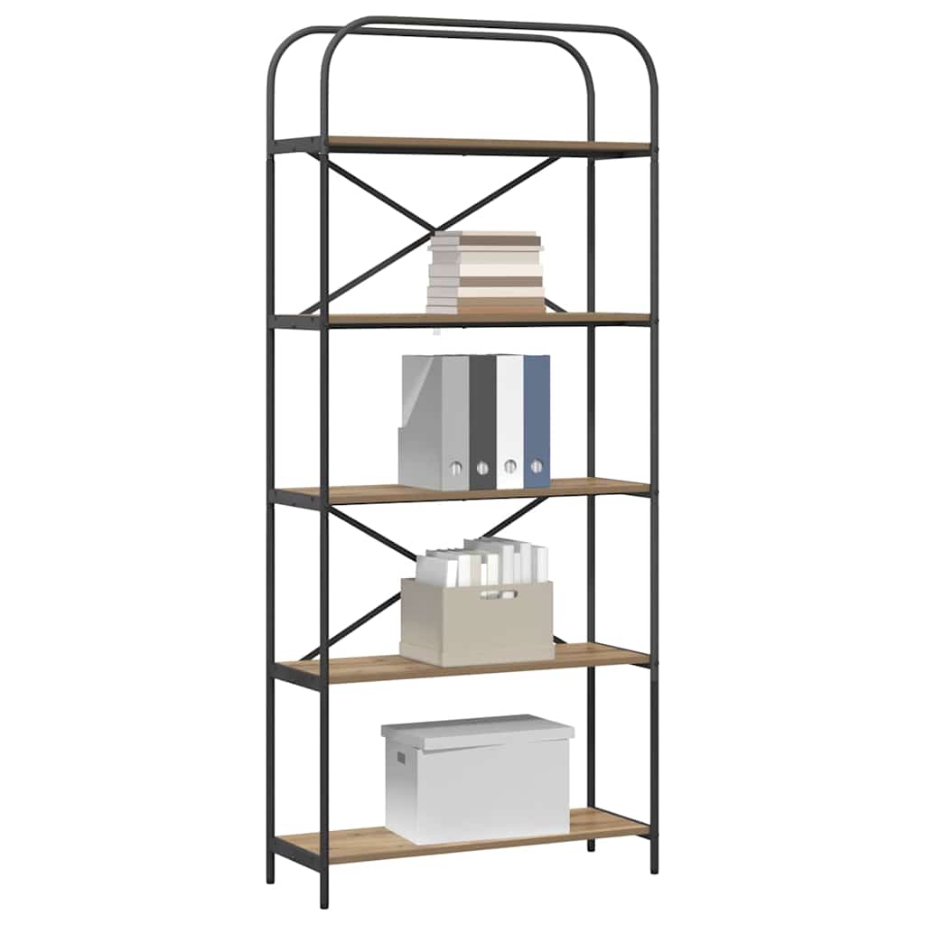 vidaXL Bücherregal Artisan-Eiche 80 x 30 x 183 cm Holzwerkstoff