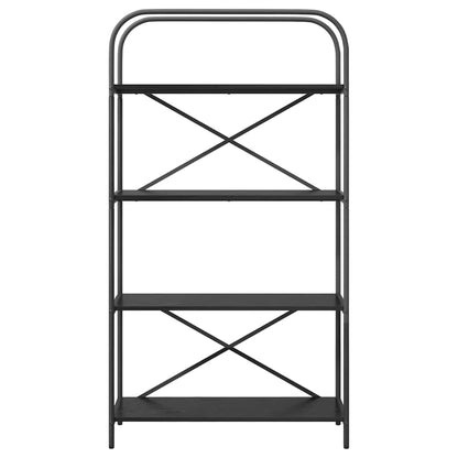 Bücherregal Schwarz Eichen-Optik 80 x 30 x 146 cm Holzwerkstoff