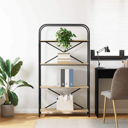 vidaXL Bücherregal Sonoma-Eiche 80 x 30 x 146 cm Holzwerkstoff