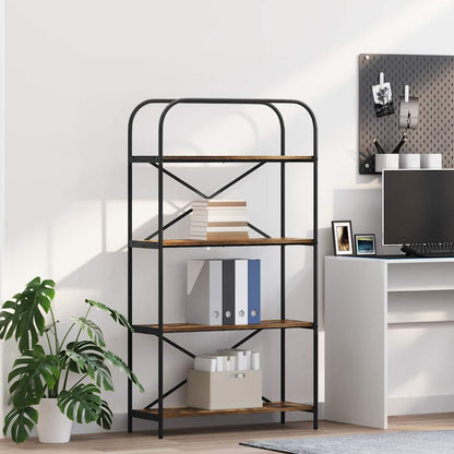 vidaXL Bücherregal Geräucherte Eiche 80 x 30 x 146 cm Holzwerkstoff