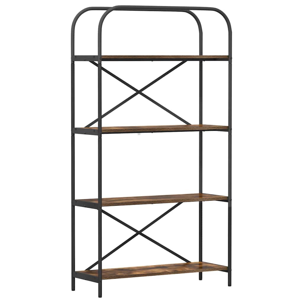 vidaXL Bücherregal Geräucherte Eiche 80 x 30 x 146 cm Holzwerkstoff