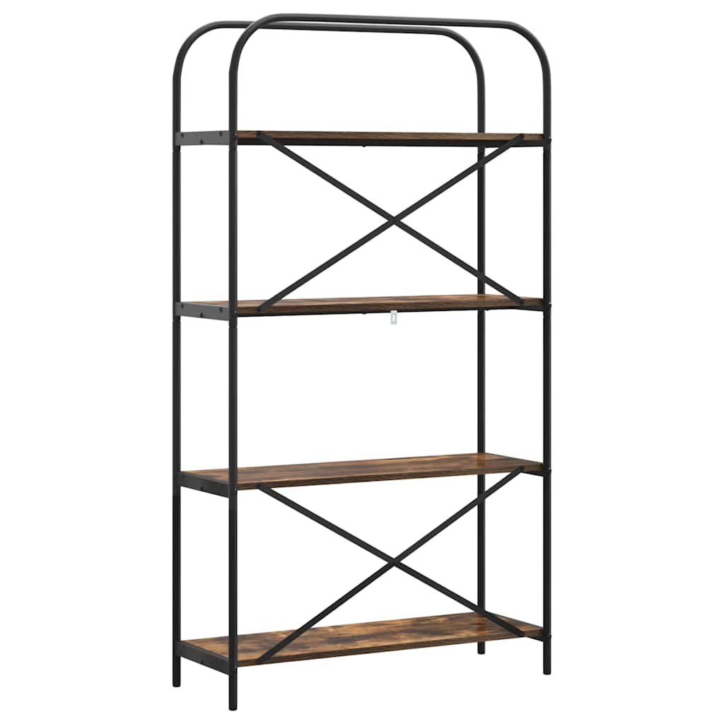 vidaXL Bücherregal Geräucherte Eiche 80 x 30 x 146 cm Holzwerkstoff