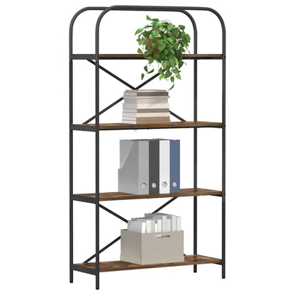 vidaXL Bücherregal Geräucherte Eiche 80 x 30 x 146 cm Holzwerkstoff