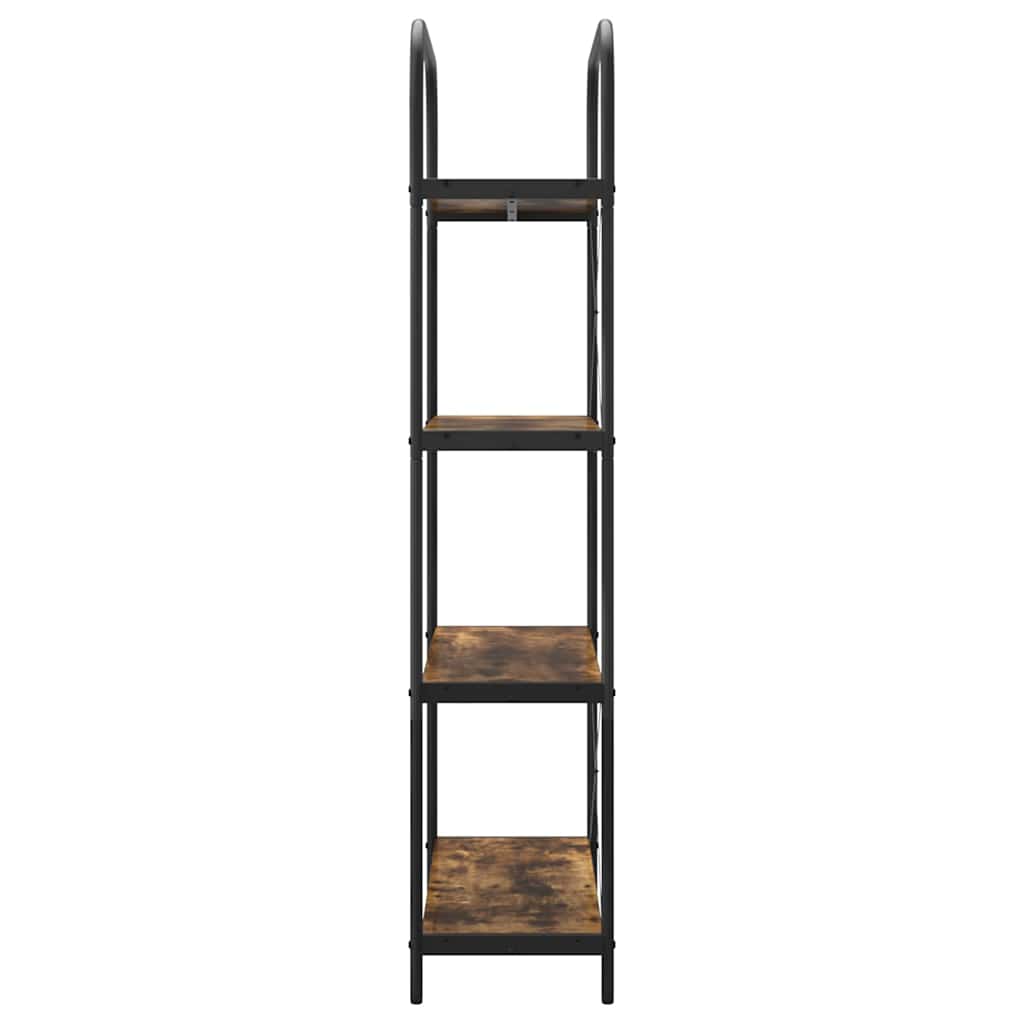 vidaXL Bücherregal Geräucherte Eiche 80 x 30 x 146 cm Holzwerkstoff