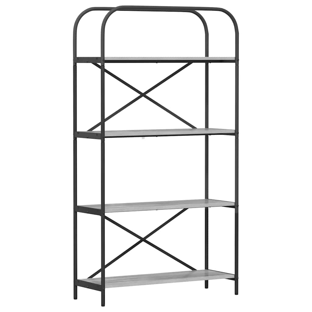 Bücherregal Graues Sonoma 80 x 30 x 146 cm Holzwerkstoff