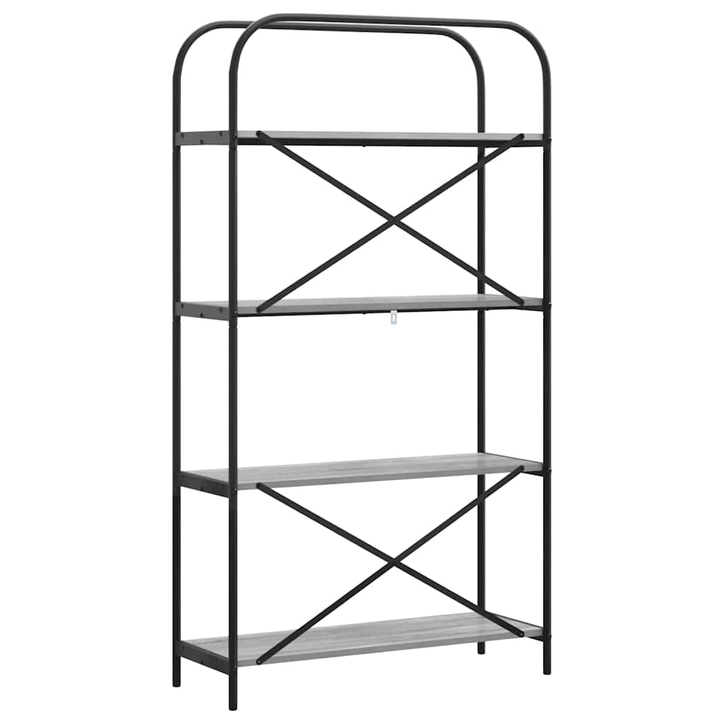 Bücherregal Graues Sonoma 80 x 30 x 146 cm Holzwerkstoff