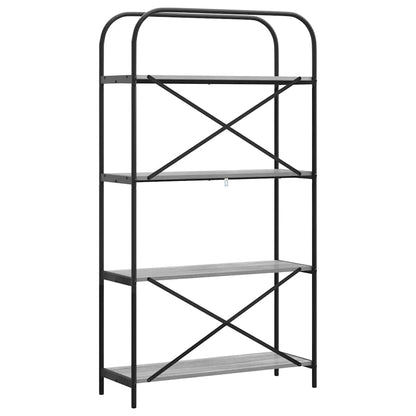 Bücherregal Graues Sonoma 80 x 30 x 146 cm Holzwerkstoff