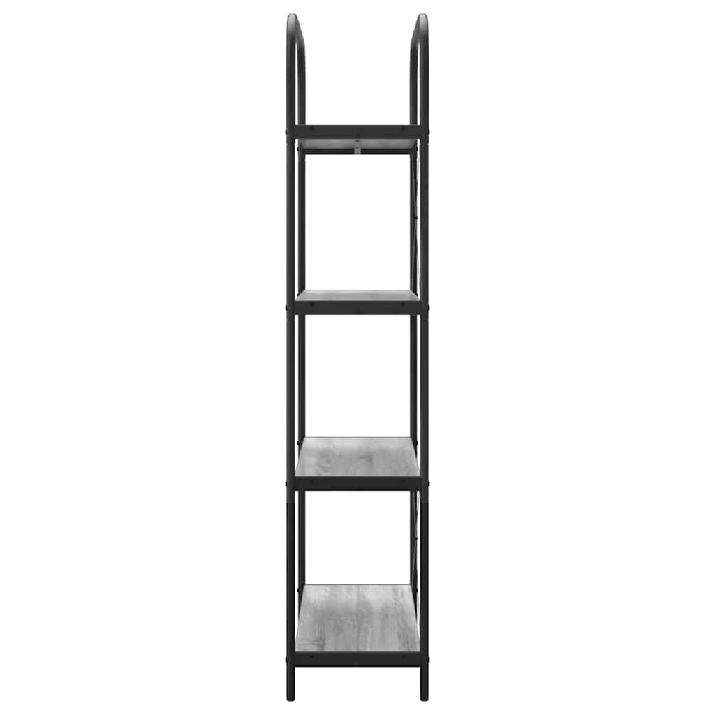 Bücherregal Graues Sonoma 80 x 30 x 146 cm Holzwerkstoff